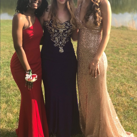 Rose gold prom dress - Picture 5 of 5